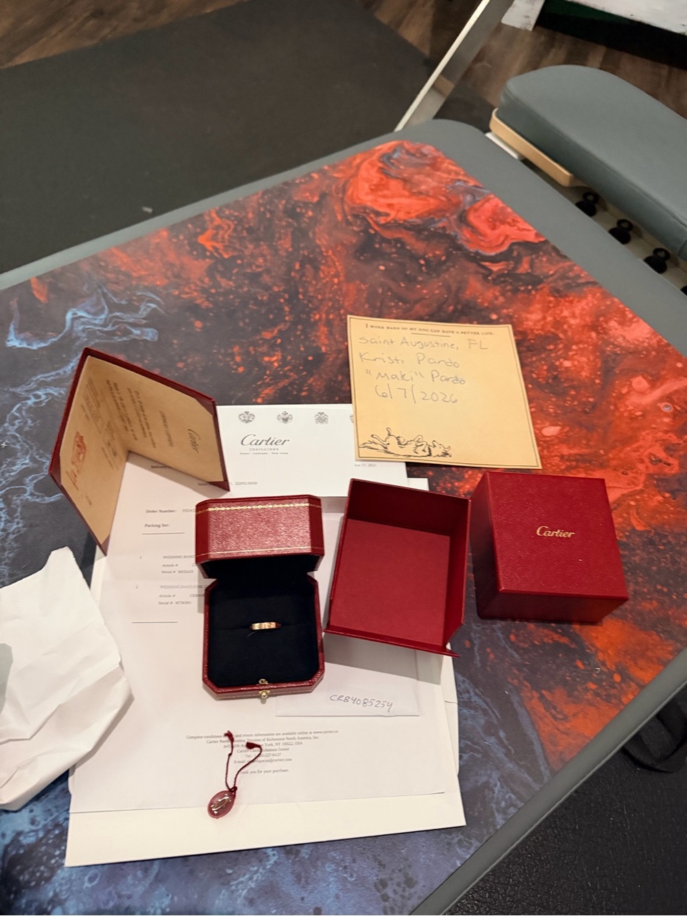 Cartier LOVE rose Gold Band size 54